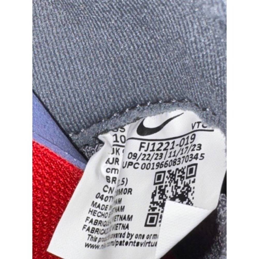 Nike ReactX Infinity Run 4 Mens Grey Red Running Shoes FJ1221-019 Size 10 NWT - Picture 8 of 9